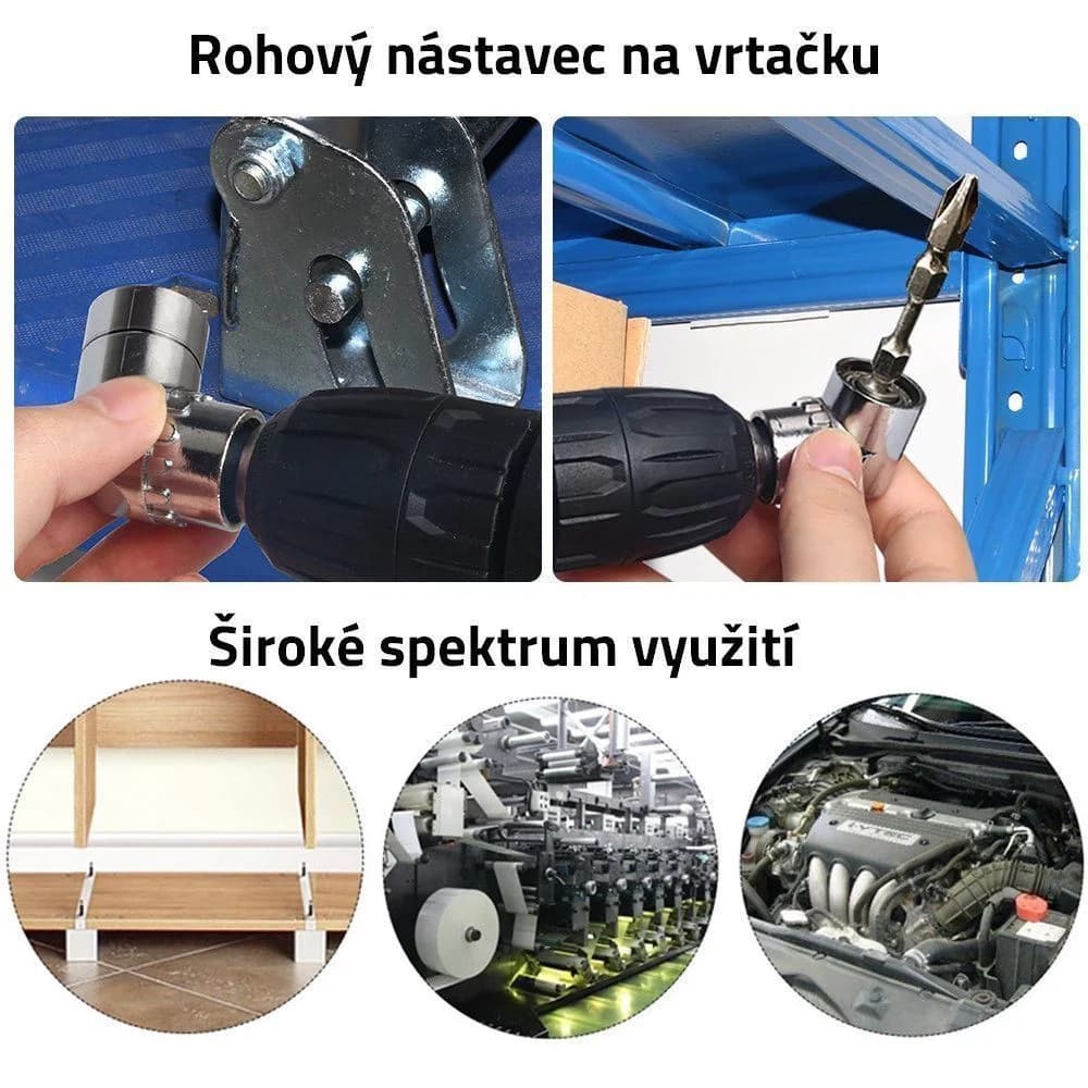 Zaparkorun Rohový nástavec na vrtačku - náhled 4