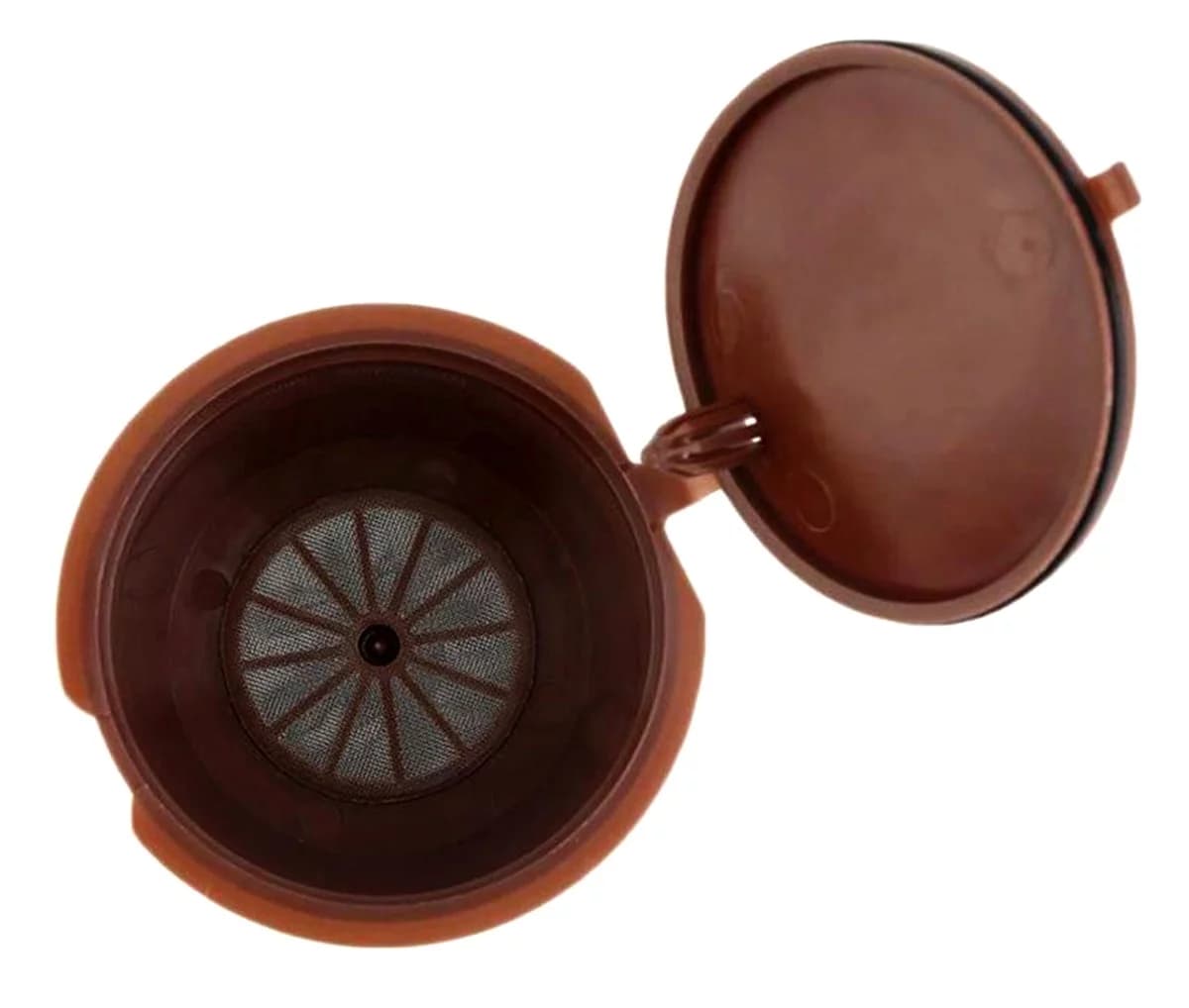 Zaparkorun Sada 5 opakovatelně použitelných kapslí pro přípravu kávy a čaje Dolce Gusto - hnědé - náhled 3