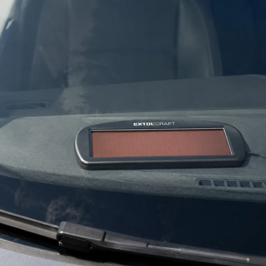 Solární dobíječka autobaterií EXTOL-CRAFT - 1,5 W - 100 mA - náhled 2