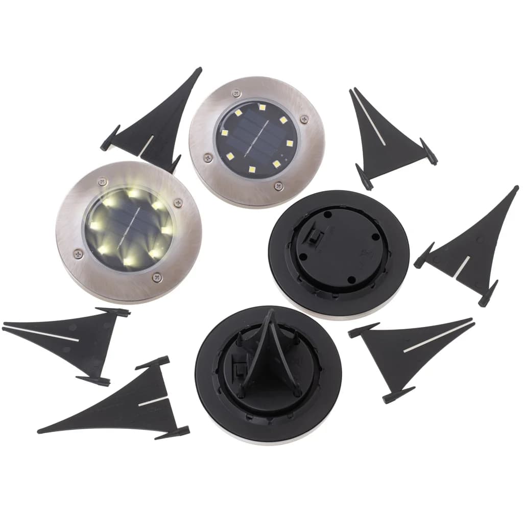 KIK Solární zahradní LED světla 8 LED - 4 ks - teplá bílá - náhled 5