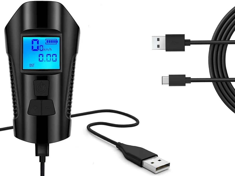 VERK LED Světlo na Kolo 3v1 - Přední/Zadní - Tachometr - Zvonek - náhled 2