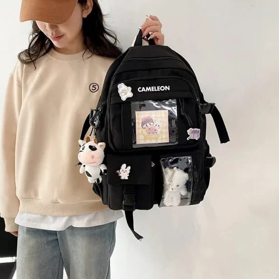 Městský vodotěsný školní batoh pro děti s dárkem - Cameleon COWPACK-01 - náhled 4