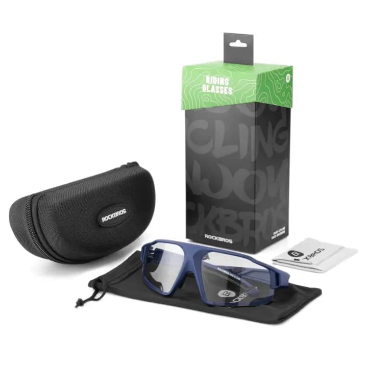 Cyklistické fotochromatické brýle UV400 - Rockbros SP216BL - modré - náhled 2