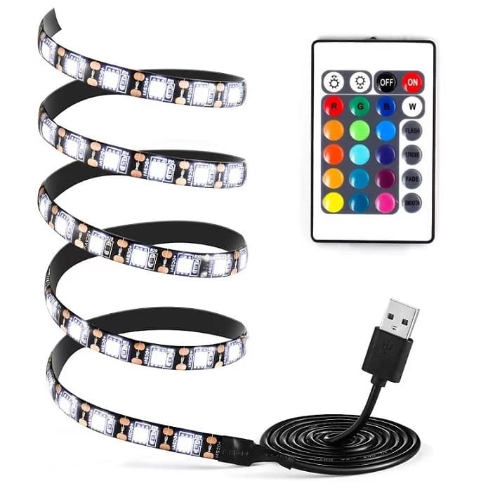 Zaparkorun LED RGB pásek za televizi - 3 m - náhled 2