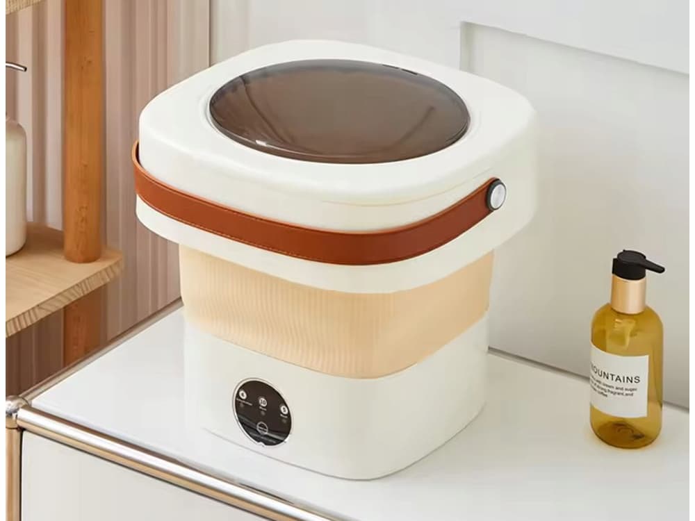 Skládací mini přenosná pračka s funkcí odstřeďování - 11 L - VERK - náhled 2