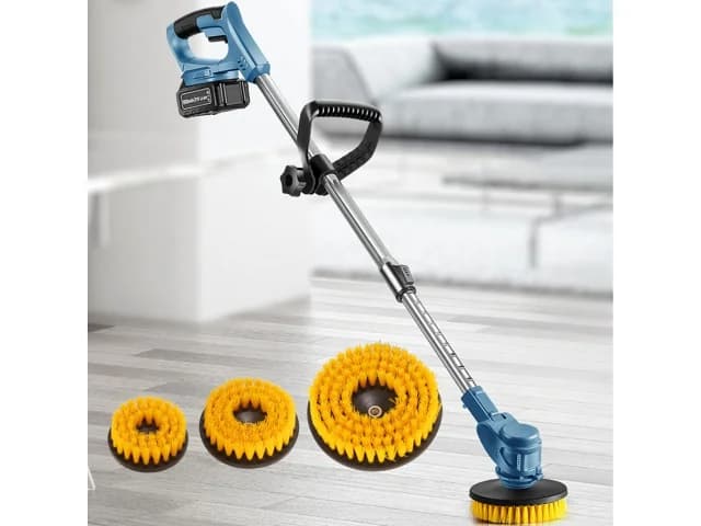 Akumulátorový čisticí kartáč na podlahy - REAL GARDEN - RC-K-2313 - náhled 5