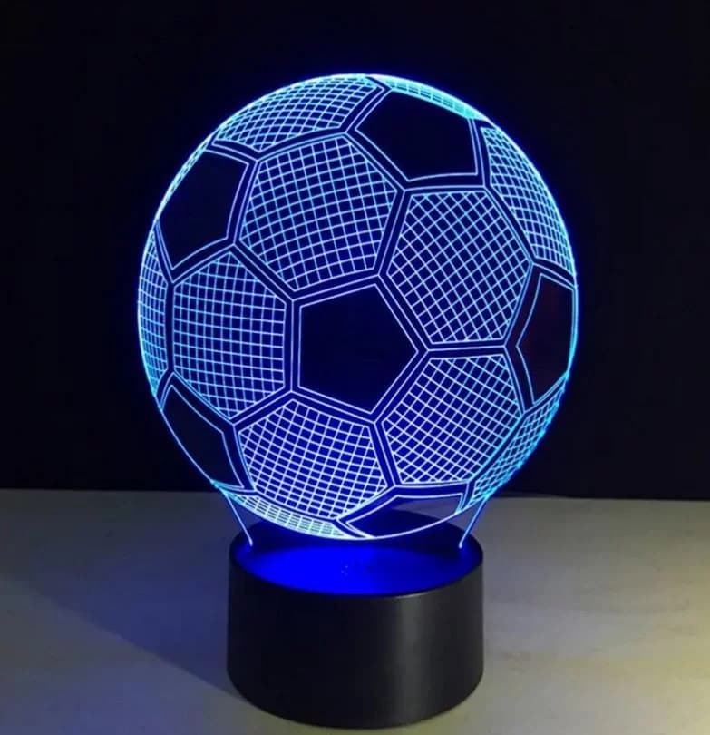 Zaparkorun Noční 3D LED lampa - fotbalový míč - náhled 4