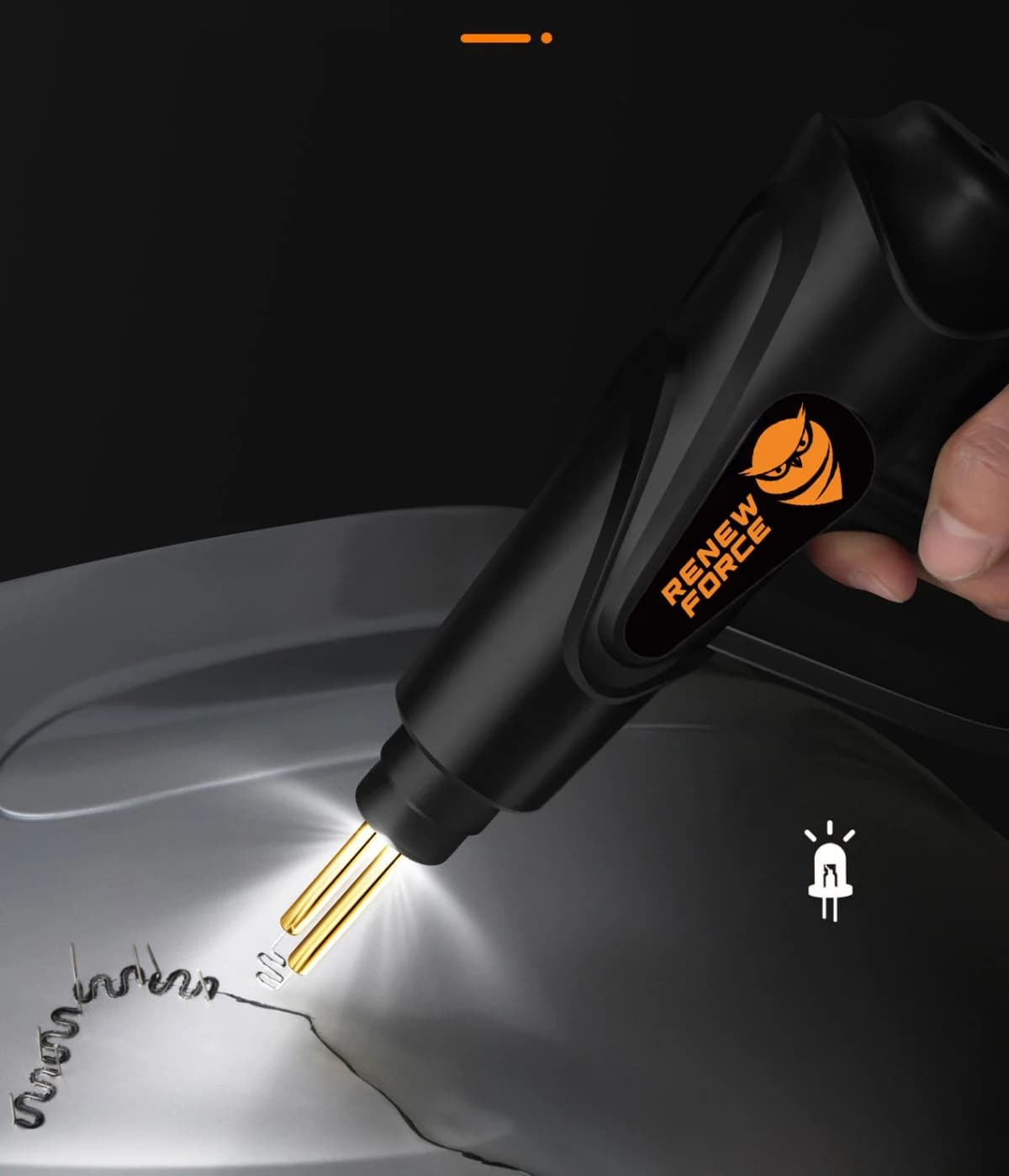 RENEW FORCE Svářečka plastů Renew Force WG-X90 70W + kompletní sada s 200 sponkami a příslušenstvím - náhled 5