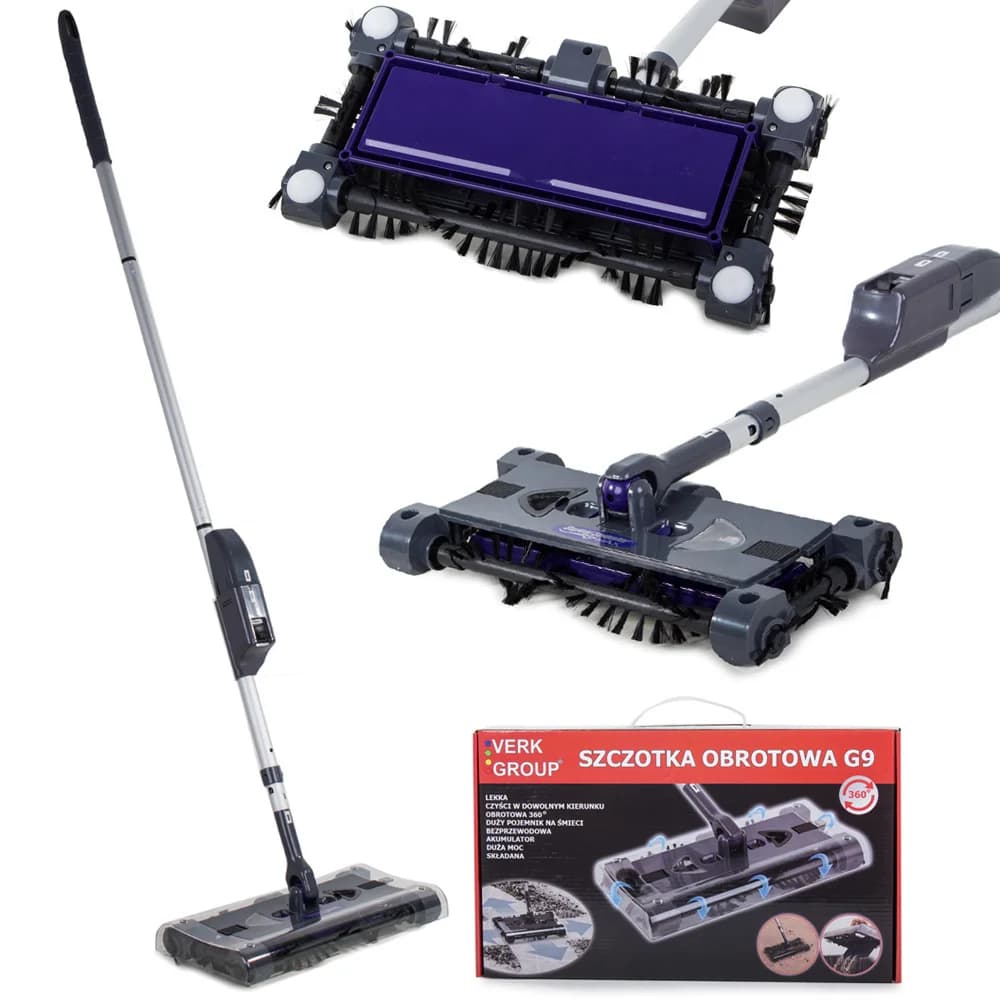 Akumulátorový smeták Swivel Sweeper MAX - šedý - náhled 2