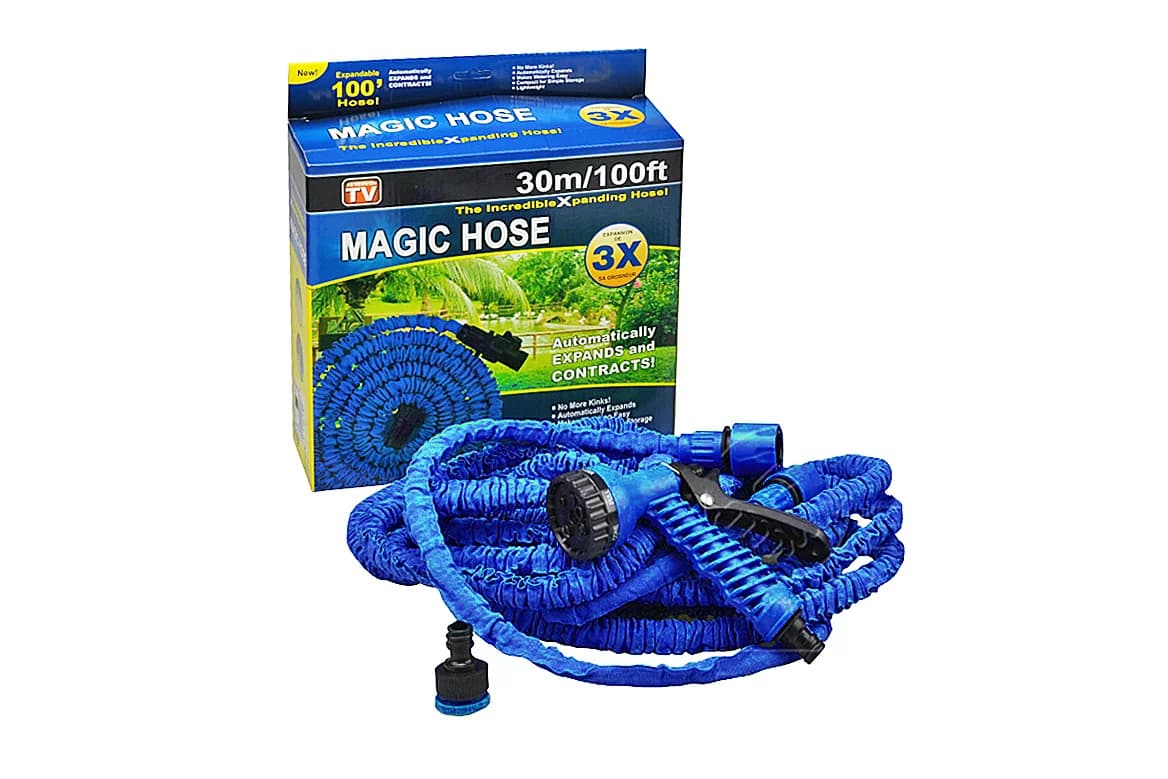Flexibilní hadice s rozprašovačem Magic Hose - 30 m - modrá - náhled 3