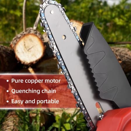 Akumulátorová ruční 6″ mini pilka WORTH AIR KE24-285 + 2x baterie 21 V + příslušenství + kufřík - náhled 4
