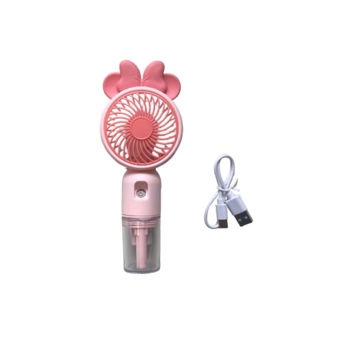 Mini ventilátor s funkcí jemné vodní mlhy SM870C - růžová - náhled 2