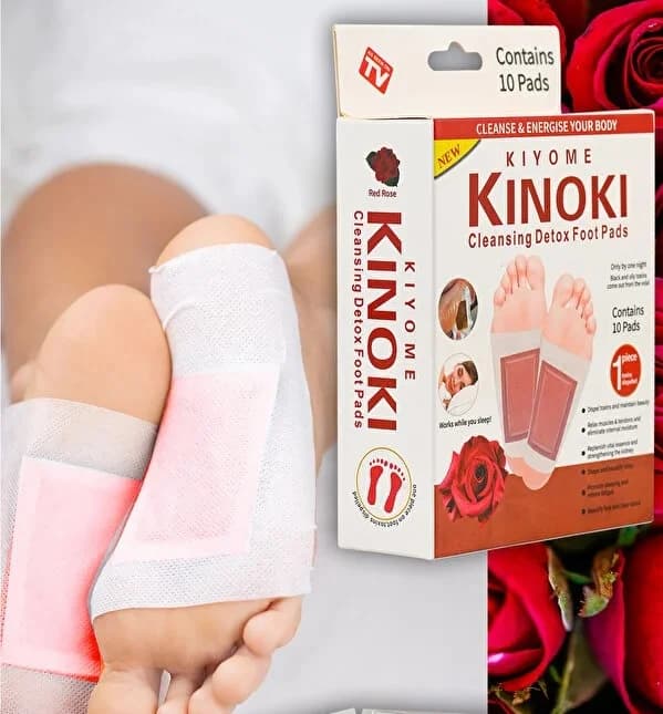 Detoxikační náplasti Kiyome Kinoki s červenou růží - 10 ks - náhled 3
