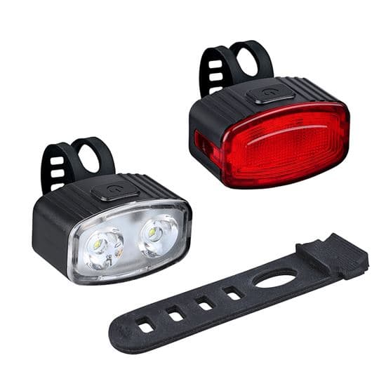 Set nabíjecích USB cyklistických světel - 160lm přední - zadní červená - Li-Ion baterie - Solight WN - náhled 3