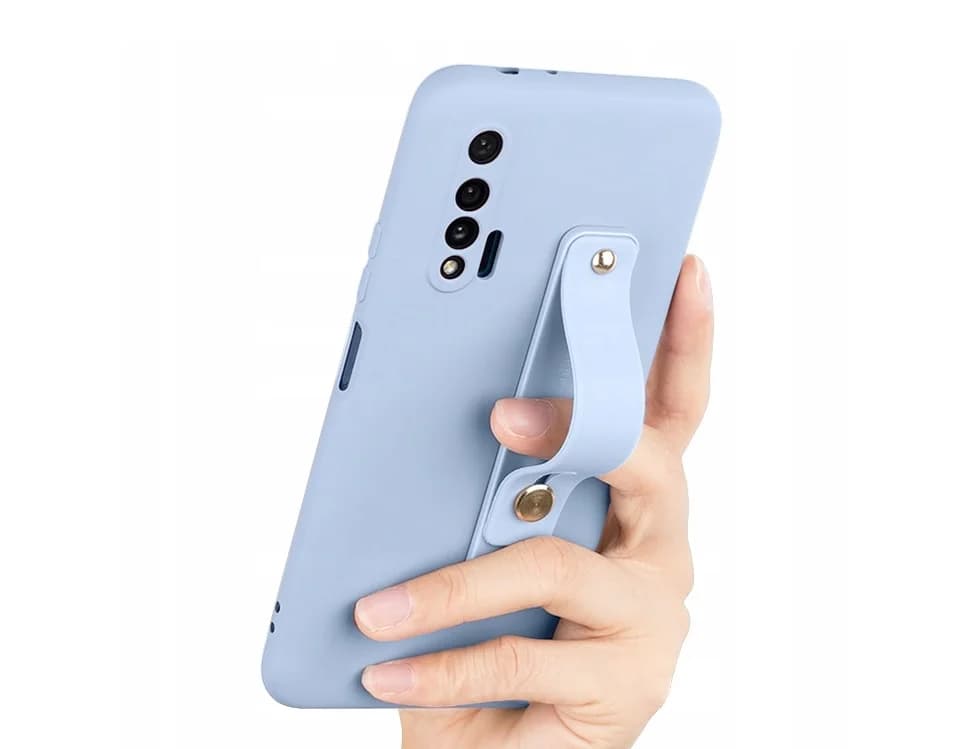 Samolepící držák na mobil pro prst - světle modrý - náhled 2
