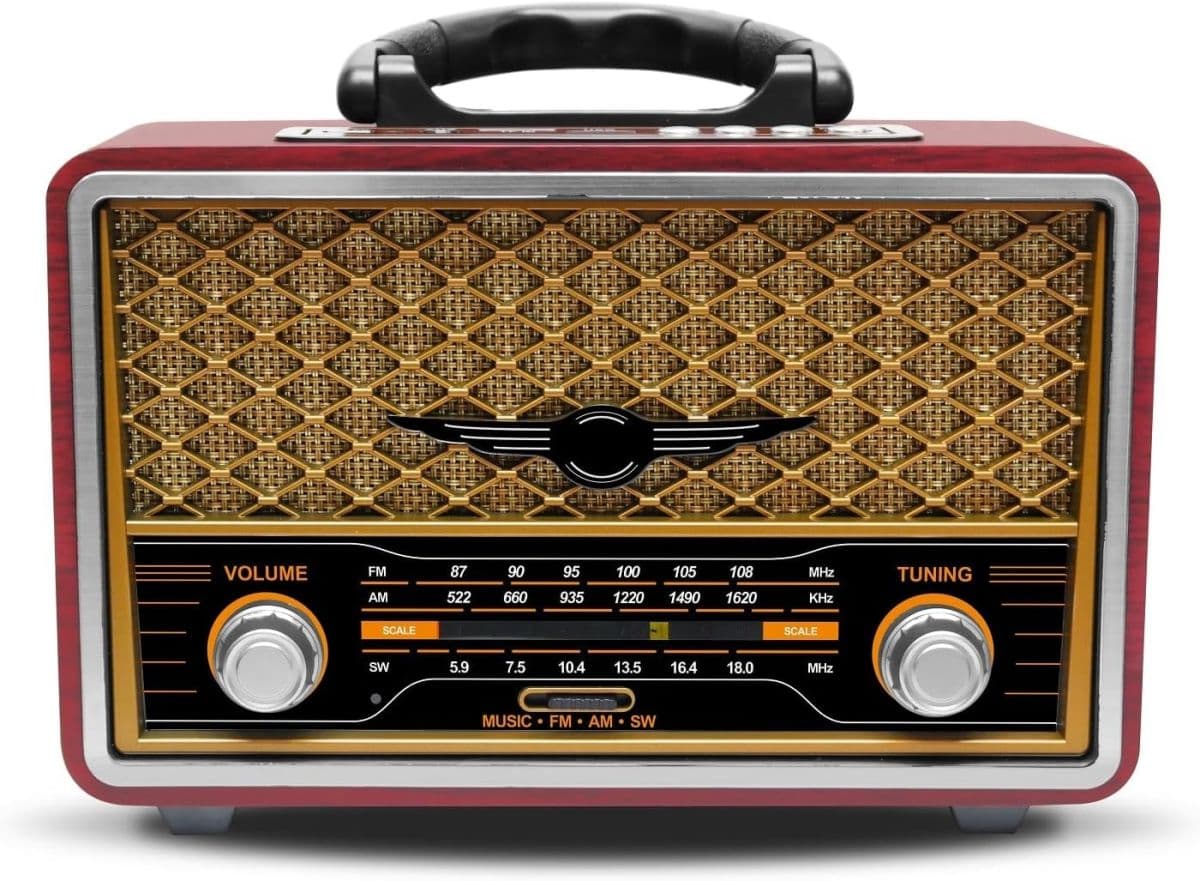 Bluetooth rádio v retro stylu - MEIER M-156BT - náhled 2
