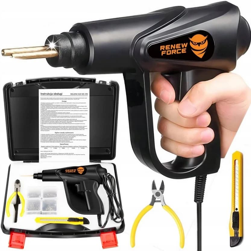 RENEW FORCE Svářečka plastů Renew Force WG-X90 70W + kompletní sada s 200 sponkami a příslušenstvím - náhled 2