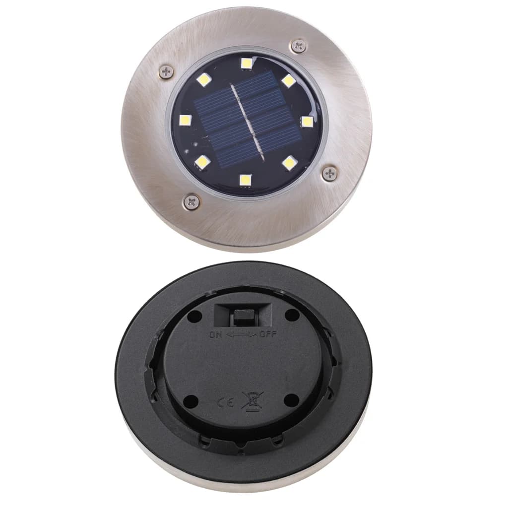 KIK Solární zahradní LED světla 8 LED - 4 ks - teplá bílá - náhled 4
