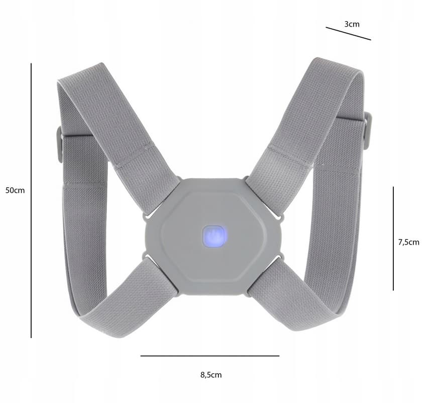 Inteligentní korektor držení páteře pro děti i dospělé s USB napájením - náhled 3
