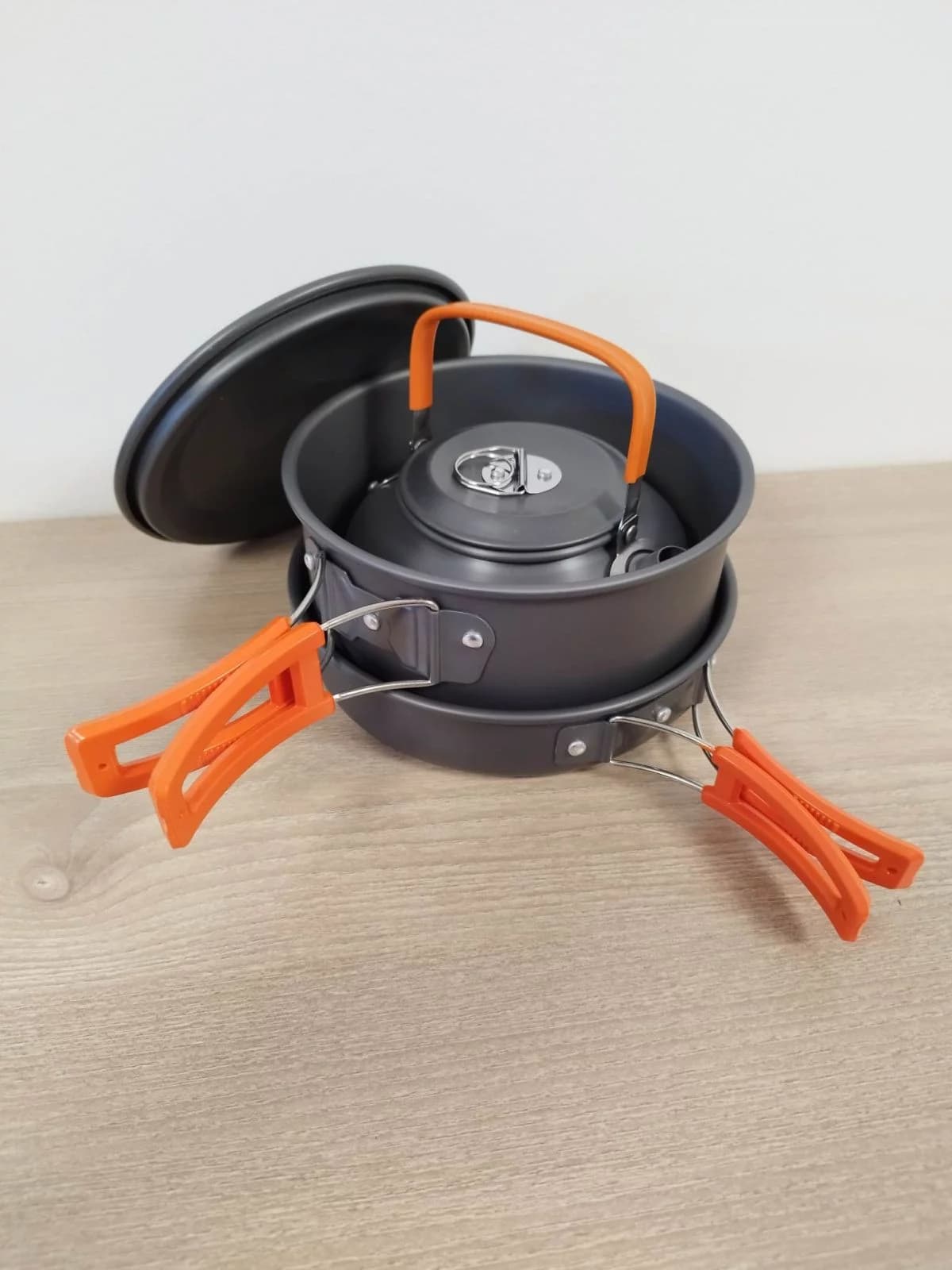 Třídílný skládací přenosný kempingový set na vaření DS-308 - Nakida - náhled 5