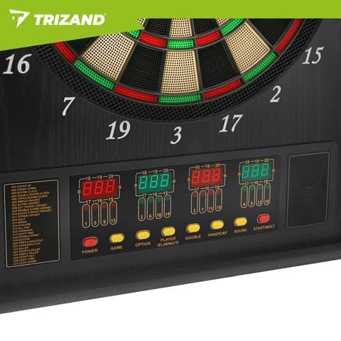 Elektronický terč na šipky Trizand - kompletní sada pro všechny hráče šipek - náhled 2
