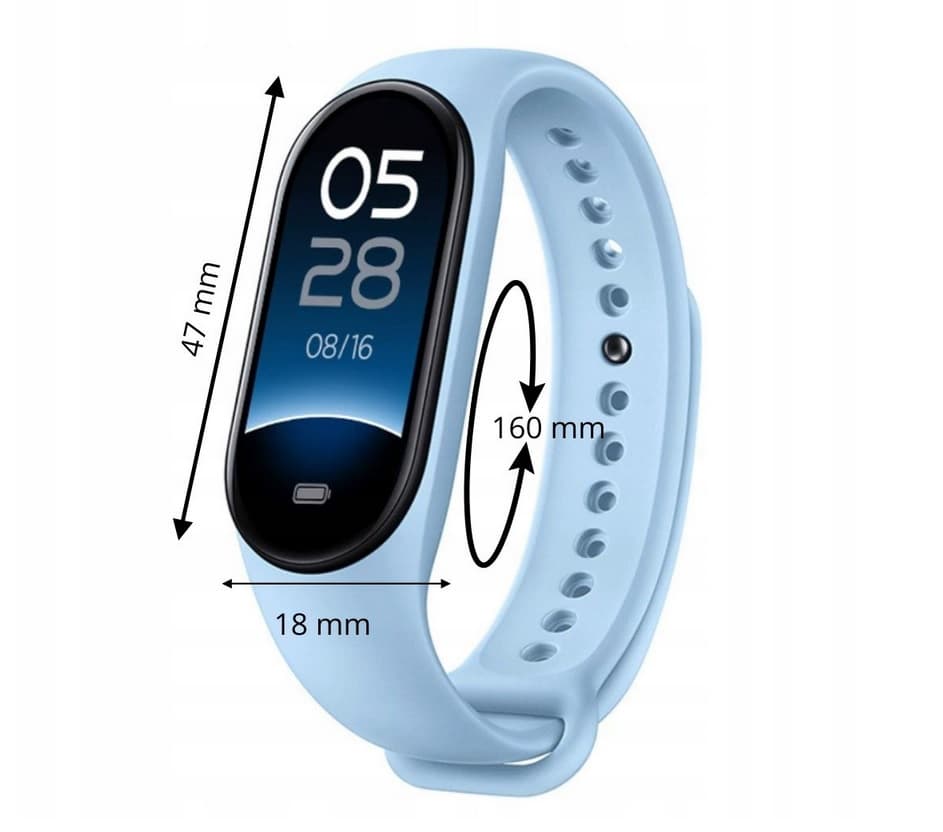 Chytrý náramek Smart Band 9 - červený - náhled 2