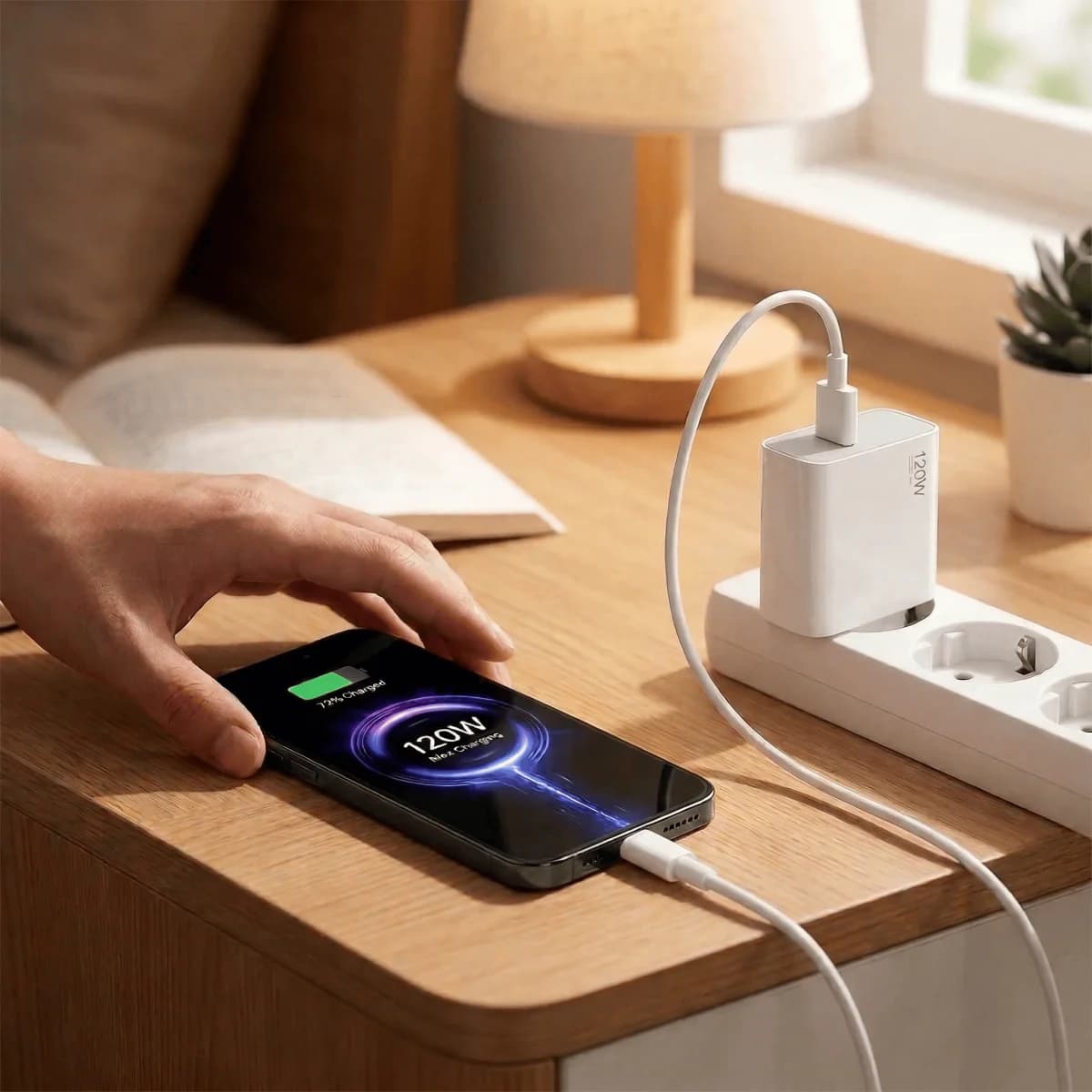 Rychlonabíjecí adaptér 120 W s kabelem USB-C - náhled 4