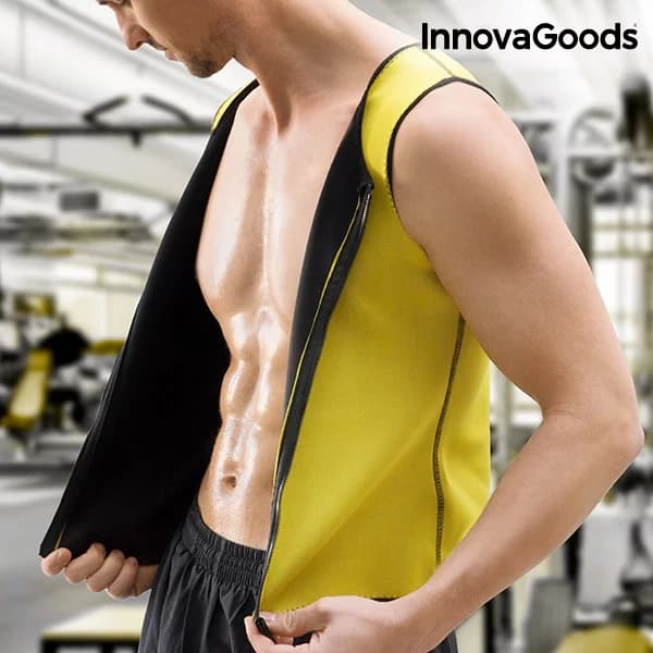 Pánská sportovní vesta se sauna efektem na cvičení a hubnutí - InnovaGoods - velikost XL - náhled 2