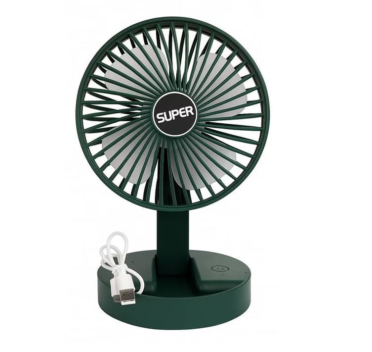 Skládací stolní ventilátor s nastavitelnou výškou a sklopnou konstrukcí HP FS-21 - náhled 2