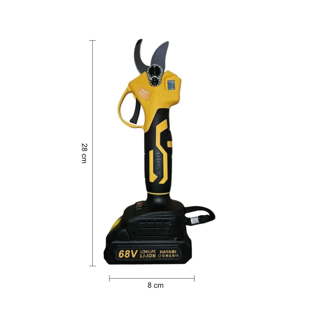 Akumulátorové zahradní nůžky HAYAMI HA-1040 + kufřík + 2 baterie - náhled 3