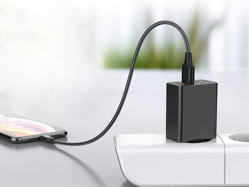 Síťová USB nabíječka - 4x USB Quick Charge 3.0 - VERK - černá - náhled 5