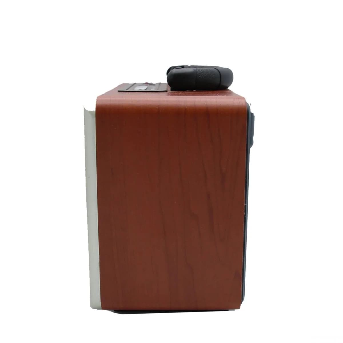 Retro přenosné rádio s Bluetooth, USB, TF (microSD) a FM tunerem - CMiK MK-112BT - Světle hnědé - náhled 3