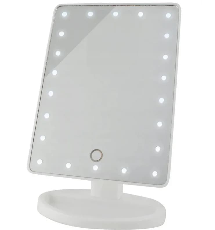 Kosmetické make-up zrcátko CiaoBosi TX-9093 s LED osvětlením - Bílé - náhled 3