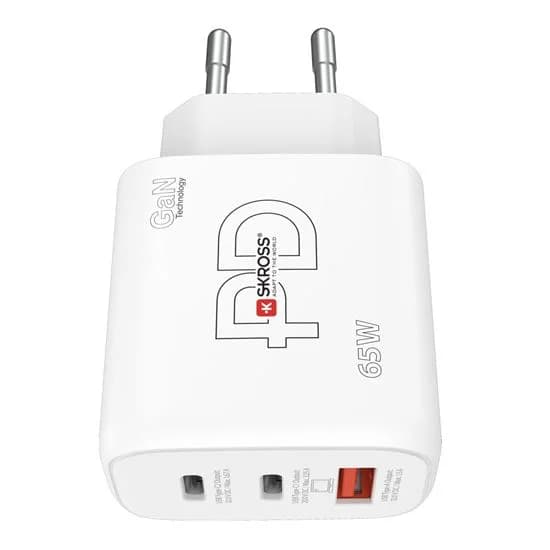 Nabíjecí adaptér Power charger SKROSS DC57-PD65 - USB A+C - 65W GaN EU, Power Delivery, typ C - náhled 4