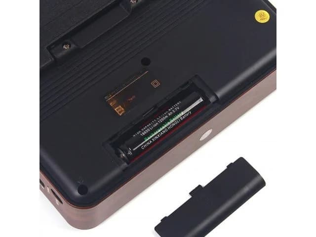 Solární retro rádio s USB, TF slotem, LED lampičkou - CMiK MK-193BT - Olivové - náhled 4
