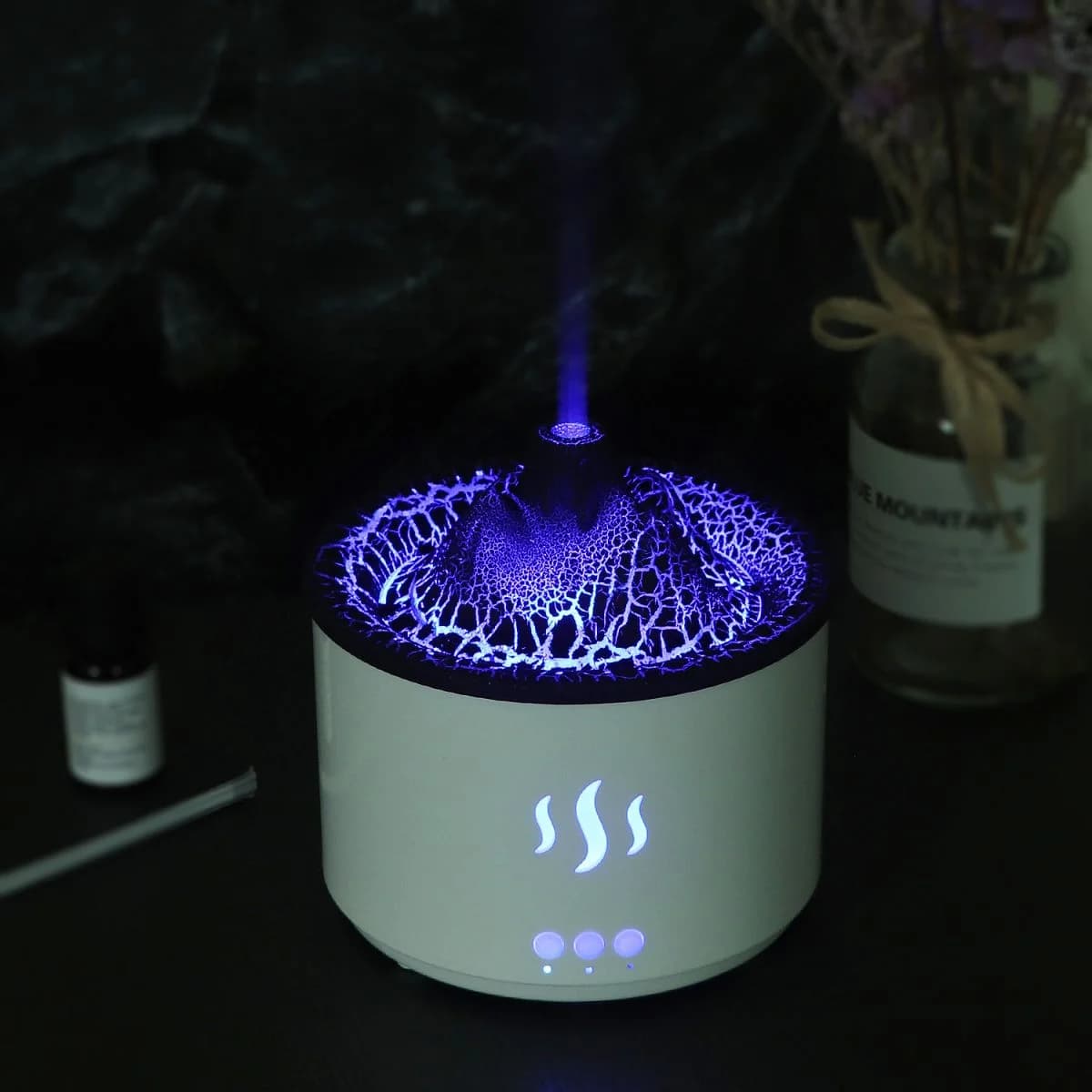 Aroma difuzér RDF3 ve tvaru sopky - 500 ml - bílý - náhled 3