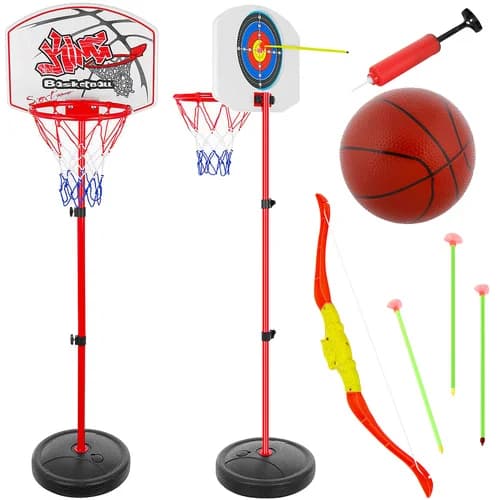 KRUZZEL Herní set na basketbal s terčem a lukem - Kruzzel - náhled 2