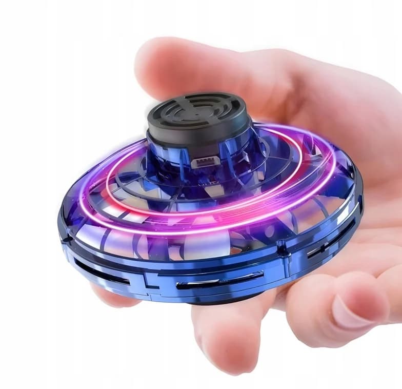 Létající LED UFO talíř - modrý - náhled 3