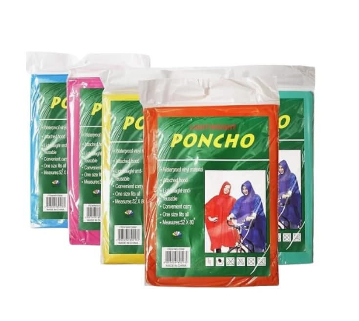 Kapesní pláštěnka ve stylu ponča - zelená - náhled 2