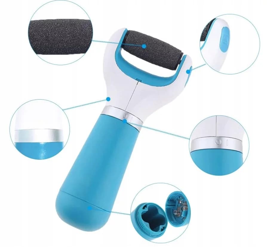 Zaparkorun Elektronická bateriová bruska na paty s napájením přes USB/4x AA baterie - náhled 4