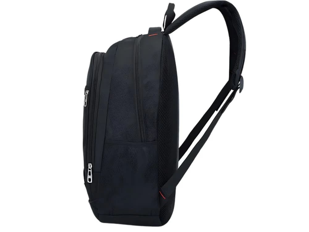 VERK Městský sportovní batoh se 3 přihrádkami na notebook - 15 l - černý - náhled 5