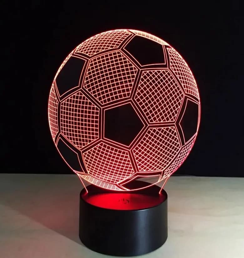 Zaparkorun Noční 3D LED lampa - fotbalový míč - náhled 5