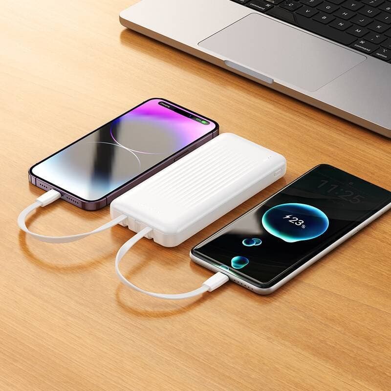 Powerbanka s kapacitou 10 000 mAh - Borofone BJ79 Clerver - bílá - náhled 4