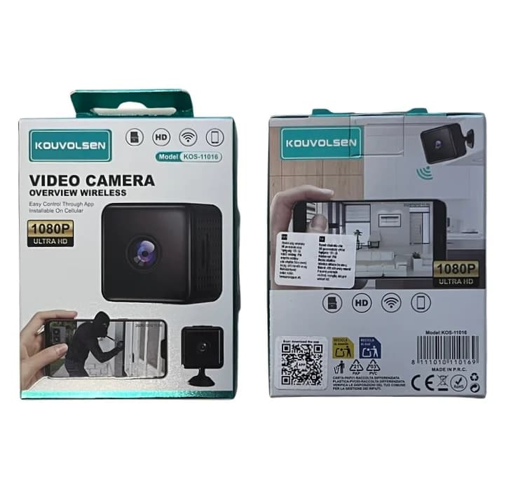 Mini kamera s magnetem a držákem KOUVOLSEN KOS-11016 - černá - náhled 5