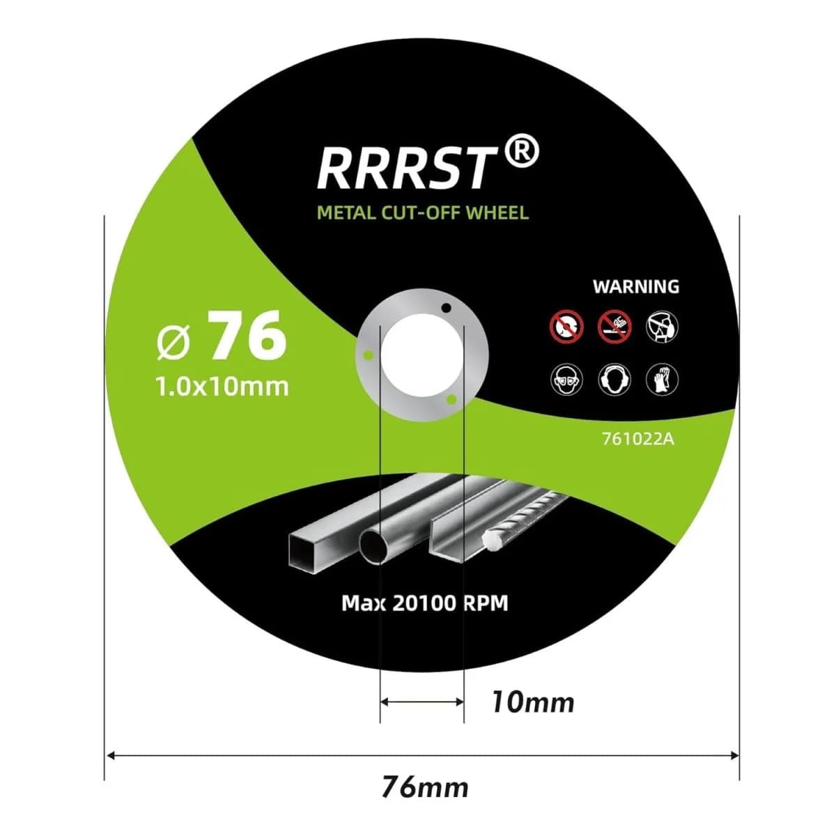 Řezný kotouč na kov RRRST 761010A 76 × 1,0 × 10 mm - 1 ks - náhled 2