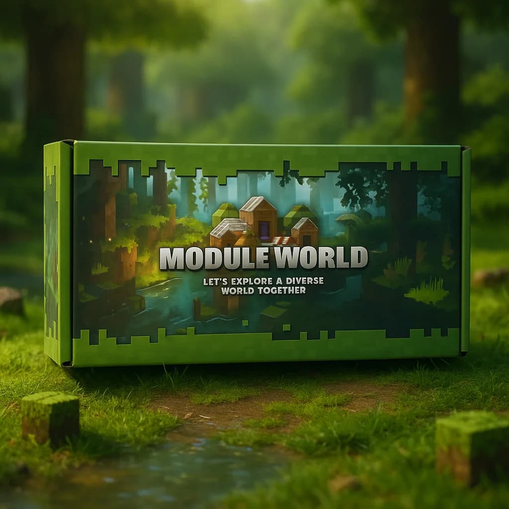 Magnetická stavebnice Module World - 48 kostiček + 2 figurky - náhled 3