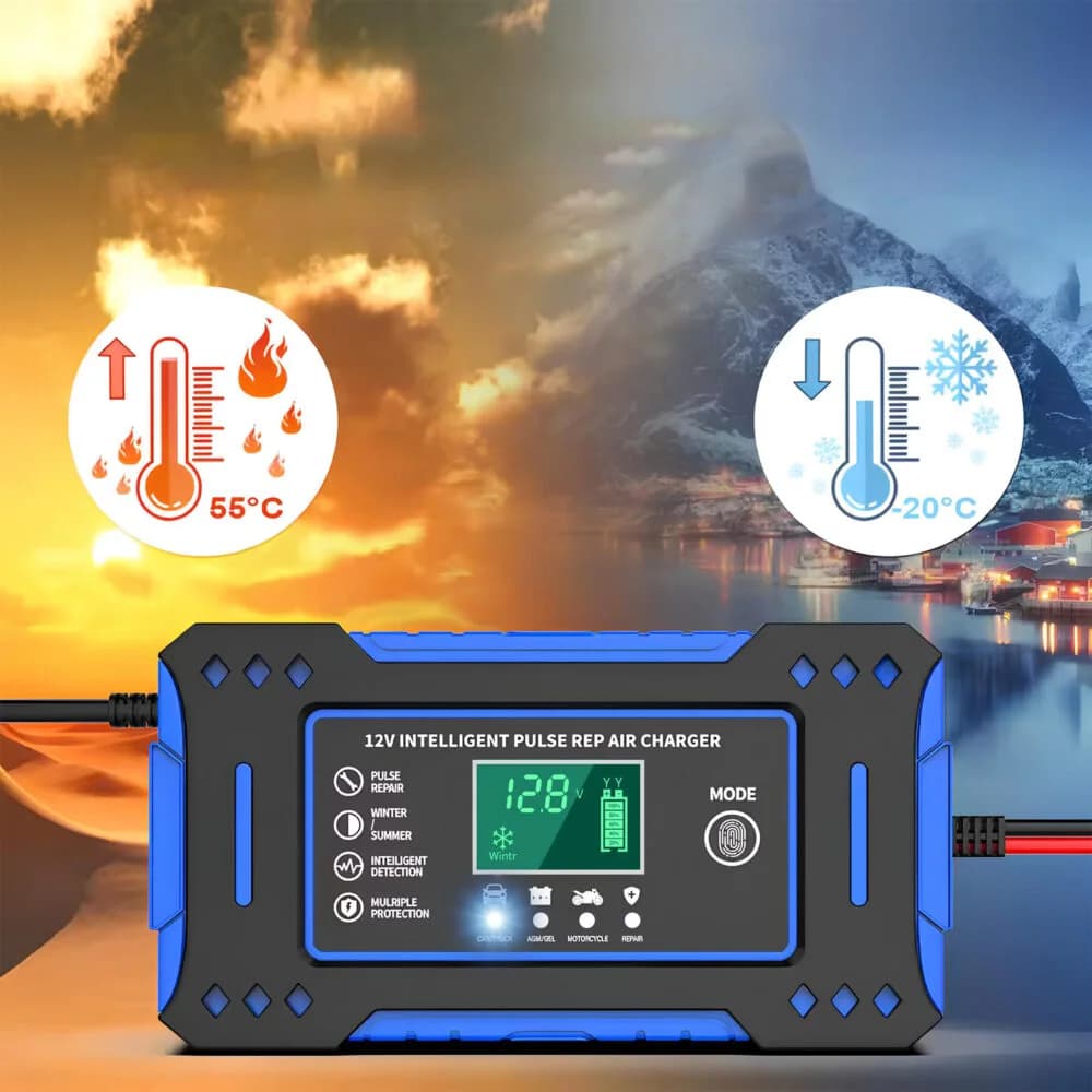 Profesionální autonabíječka FOXSUR FBC122408D s funkcí opravy - 8A 12V / 24V - náhled 3