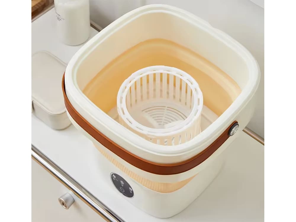 Skládací mini přenosná pračka s funkcí odstřeďování - 11 L - VERK - náhled 3