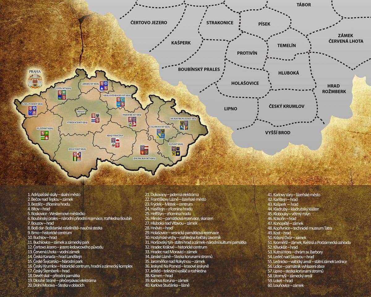Zaparkorun Stírací mapa České republiky - stříbrná - 80 x 65 cm - náhled 4