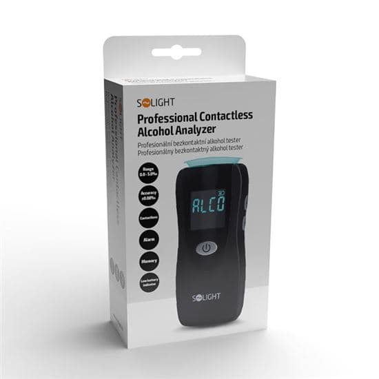 Profesionální bezkontaktní alkohol tester Solight - Fuel Cell - 0,0 až 5,0‰ - BAC - citlivost 0,08‰ - náhled 2